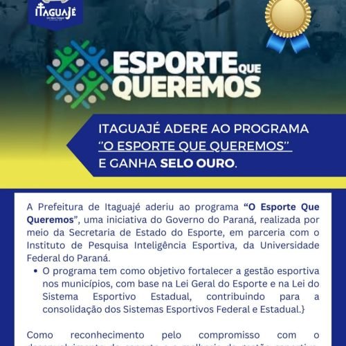O Esporte Que Queremos