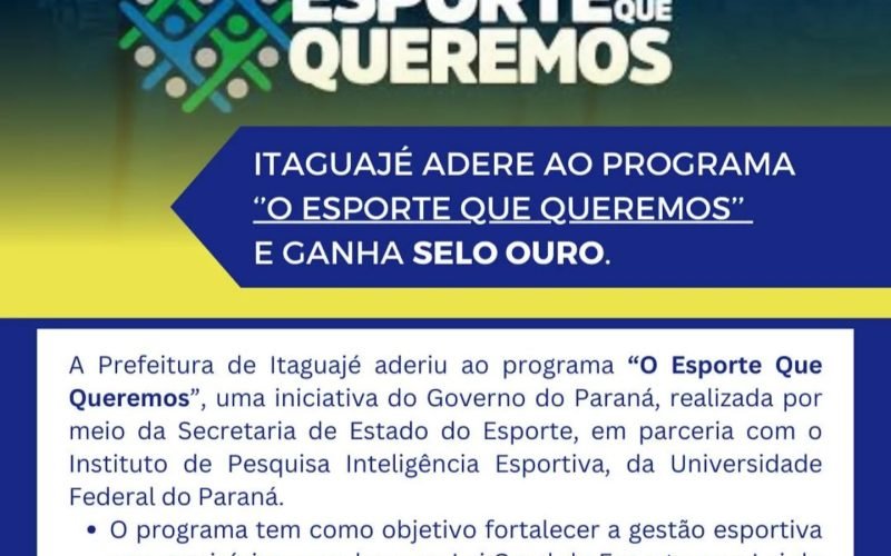 O Esporte Que Queremos