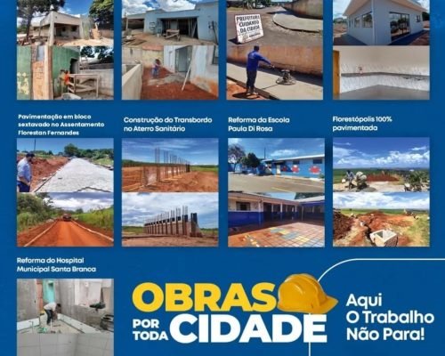 obras Florestópolis - De Mendeslândia para toda região