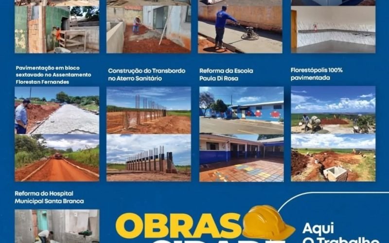 obras Florestópolis - De Mendeslândia para toda região